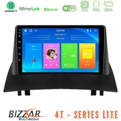 Bizzar 4T Series Renault Megane 2 2002-2008 4Core Android13 2+32GB Navigation Multimedia Tablet 9"