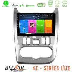 Bizzar 4T Series Dacia Duster/Sandero/Logan 4Core Android12 2+32GB Navigation Multimedia Tablet 9"