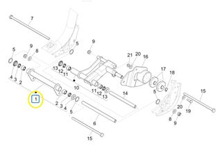 Βάση Μοχλικού Κινητήρα Piaggio Liberty 150 E5 2020-2022 RP8MD4200L 1C001174