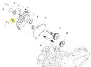 Σωληνάκι Εξαέρωσης Διαφορικού Piaggio Medley 150 4T ie ABS E4 - 2016 - 2019 RP8MA0220 1A006990