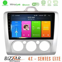 Bizzar 4T Series Ford Focus Manual AC 4Tore Android12 2+32GB Navigation Multimedia 9″
