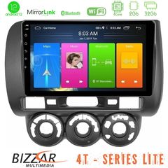 Bizzar 4T Series Honda Jazz 2002-2008 (Manual A/C) 4Tore Android12 2+32GB Navigation Multimedia Tablet 9″