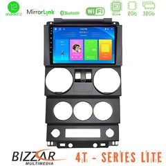 Bizzar 4T Series Jeep Wrangler 2Door 2008-2010 4Tore Android12 2+32GB Navigation Multimedia Tablet 9″