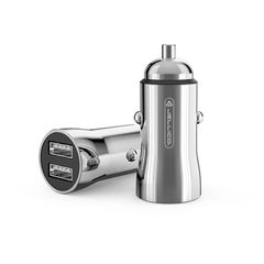 Φορτιστής αυτοκινήτου USB Jellico JC-33 διπλός 2.1A / 1A Μεταλλικός