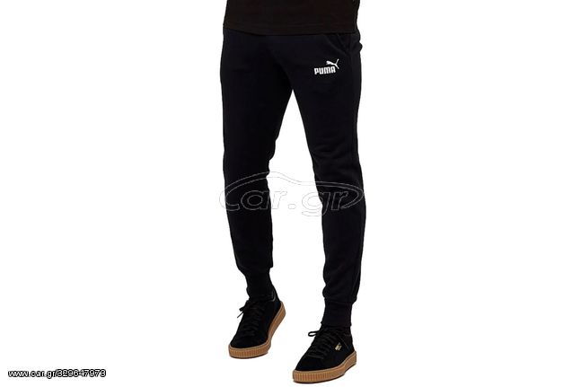 Men's Puma Essential Slim Pant In Black | 586748-01