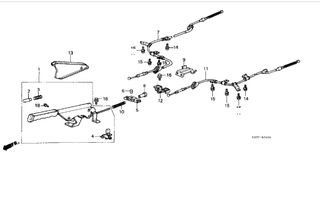 ΣΥΡΜΑ ΧΕΙΡΟΦΡΕΝΟΥ ΔΕΞΙΟ HONDA CIVIC 3DR '86-'87 (47510SB3073)-thumb-1