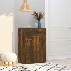 Παπουτσοθήκη Καπνιστή Δρυς 60x35x84 εκ. από Επεξεργασμένο Ξύλο 815417