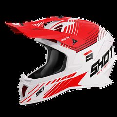 ΚΡΑΝΟΣ MX LITE FURY WHITE RED GLOSSY | SHOT