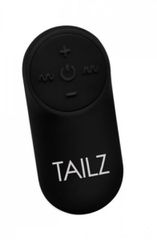Vibrating Anal Plug With Fox Tail - White-thumb-1