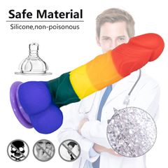 Dildo Realist Rainbow Silicon-thumb-11