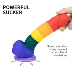 Dildo Realist Rainbow Silicon-thumb-15