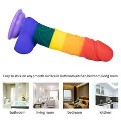 Dildo Realist Rainbow Silicon-thumb-12