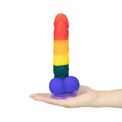 Dildo Realist Rainbow Silicon-thumb-2