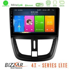 Bizzar 4T Series Peugeot 207 4Core Android12 2+32GB Navigation Multimedia Tablet 9″