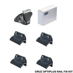 Πόδια / Άκρα Για Μπάρες Οροφής CRUZ Optiplus Rail Fix 936-617 Για Dongfeng Fengguang 580 (DFSK Glory 580) 2020+ Με Ενσωματωμένο Railing Σετ 4 Τεμάχια