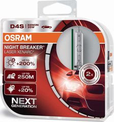 Osram Λάμπα Αυτοκινήτου Xenarc Night Breaker Laser D4S Xenon 4400K 42V 35W 1τμχ 66440XNL-HCB