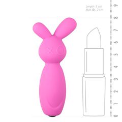 Δονητής Σιλικόνης Mini Bunny Vibrator (Μωβ) - EasyToys-thumb-3