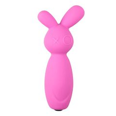 Δονητής Σιλικόνης Mini Bunny Vibrator (Μωβ) - EasyToys