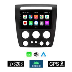 KIROSIWA 2+32GB HUMMER H3 (2005 - 2009) Android οθόνη αυτοκίνητου 2GB με GPS WI-FI (ηχοσύστημα αφής 9" ιντσών OEM Youtube Playstore MP3 USB Radio Bluetooth Mirrorlink εργοστασιακή, 4x60W, AUX) KL-5567