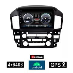 KIROSIWA 4+64GB LEXUS RX 300 (1998 - 2003) Android οθόνη αυτοκίνητου 4GB με GPS WI-FI (ηχοσύστημα αφής 9" ιντσών OEM Youtube Playstore MP3 USB Radio Bluetooth Mirrorlink DSP 4x60W Apple Carplay Androi