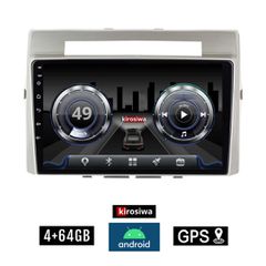 KIROSIWA 4+64GB TOYOTA VERSO (2004 - 2009) Android οθόνη αυτοκίνητου 4GB με GPS WI-FI (ηχοσύστημα αφής 9" ιντσών OEM Youtube Playstore MP3 USB Radio Bluetooth Mirrorlink DSP 4x60W Apple Carplay Androi