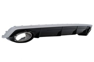 ΠΙΣΩ ΣΠΟΙΛΕΡ Rear Bumper Valance Diffuser Double Outlet Audi Q7 SUV 4M (2015-2019) Standard Bumper