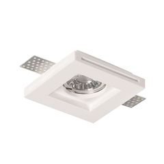 Σποτ Γύψινο Χωνευτό Γυψοσανίδας 10x10x4,5cm 1xGU10 Sun Light 11001-C1 SQ10