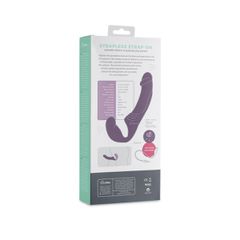 Strapless Strap-On Vibrator - Purple-thumb-7