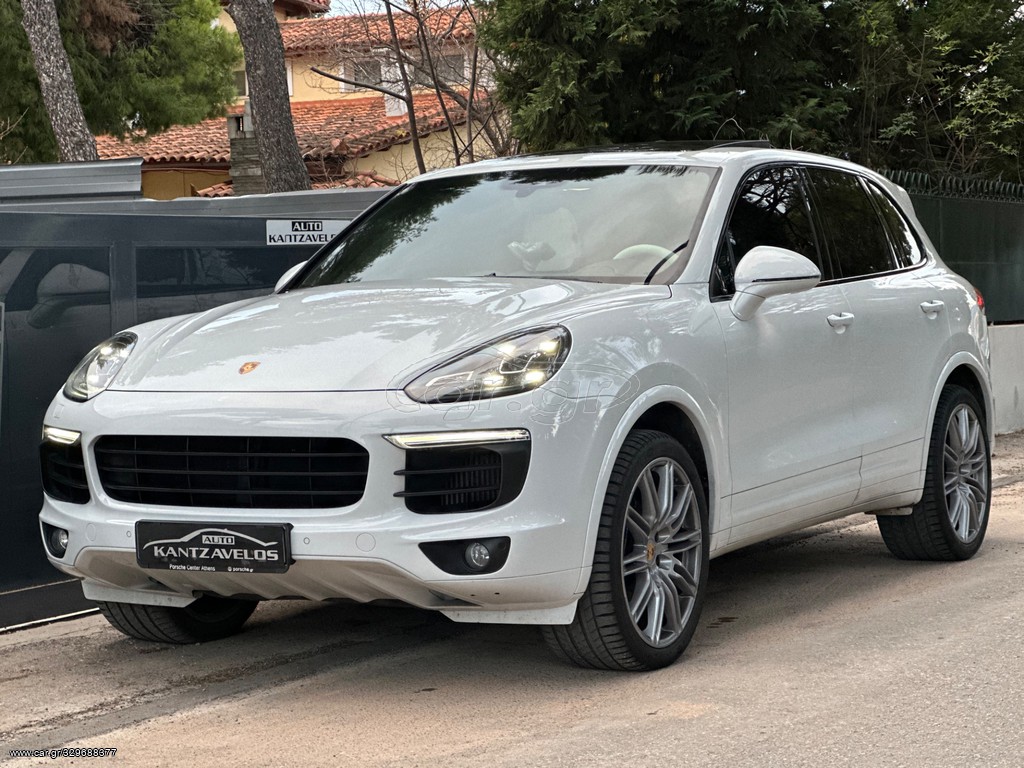 Car.gr Porsche Cayenne '17 3.0 DIESEL PANORAMA WHITE LEATHER KANTZAVELOS
