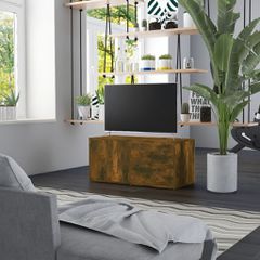 Έπιπλο Τηλεόρασης Καπνιστή Δρυς 80 x 34 x 36 εκ. Επεξ. Ξύλο 815495
