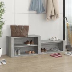 Παπουτσοθήκη Γκρι Sonoma 150x35x45 εκ. από Επεξεργασμένο Ξύλο 816918