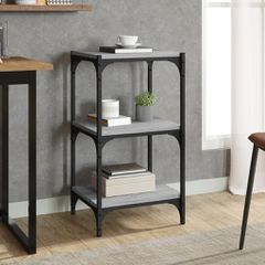 Βιβλιοθήκη Γκρι Sonoma 40x33x70,5 εκ. Επεξ. Ξύλο & Ατσάλι 819310