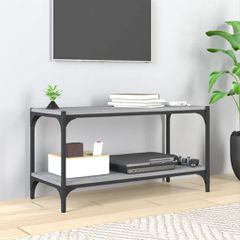 Έπιπλο Τηλεόρασης Γκρι Sonoma 80x33x41 εκ. Επεξ. Ξύλο & Ατσάλι 819335