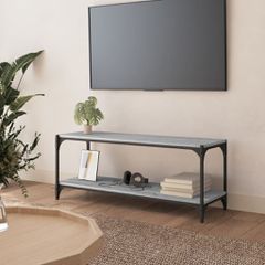Έπιπλο Τηλεόρασης Γκρι Sonoma 100x33x41 εκ. Επεξ. Ξύλο & Ατσάλι 819350
