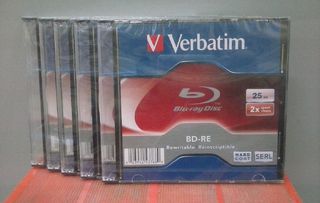 BDRE (Blu-Ray) 25gb (επανεγγράψιμα) SLIM case Verbatim
