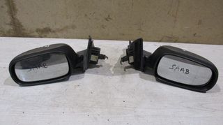 Ηλεκτρικοί καθρέπτες οδηγού-συνοδηγού, θερμαινόμενοι, γνήσιοι μεταχειρισμένοι από Saab 9.3 2002-2008, 1 φύσα 9pins