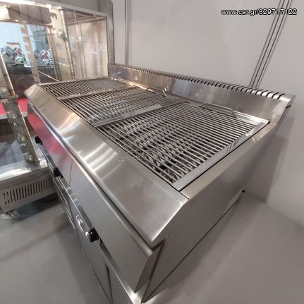 ARTEMIS 3 - VRETTOS. Γκριλ αερίου, βαρέως τύπου με συρτάρι νερού, 121*69*34 εκ. καινούριο, ελληνικής κατασκευής. Ποιότητα & Τιμή Stockinox-thumb-3