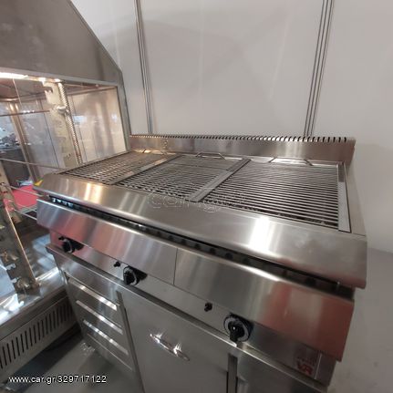 ARTEMIS 3 - VRETTOS. Γκριλ αερίου, βαρέως τύπου με συρτάρι νερού, 121*69*34 εκ. καινούριο, ελληνικής κατασκευής. Ποιότητα & Τιμή Stockinox-thumb-5