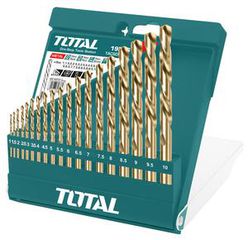 TOTAL TACSD0195 Σετ 19 Τρυπάνια HSS με Κυλινδρικό Στέλεχος για Μέταλλο