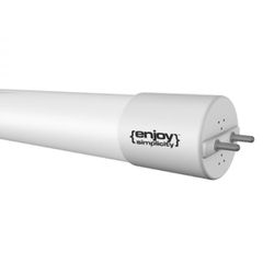 Λάμπα LED T8 G13 18W ψυχρό φως 6500k 1600lm 120cm δέσμης 270° ενός άκρου