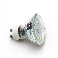 Λάμπα led GU10 γυάλινη 5W 230V ψυχρό φως 6200k 500Lm δέσμης 105°