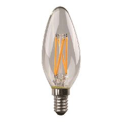 Λάμπα Led E14 crossed filament 6.5W 220-240V θερμό φως 2700k δέσμης 360° dimmable 25000h