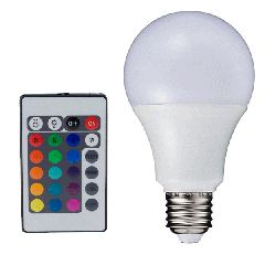 Λάμπα smart led A60 αχλάδι 8W Ε27 230V RGB εναλλαγής χρωμάτων με τηλεχειριστήριο