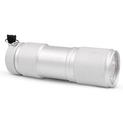 Mini φακός χειρός αλουμινένιος LED SONORA SILVER VERTEX 30lm 6000k σε ασημί χρώμα