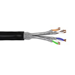 Καλώδιο GOOBAY S/FTP CAT 7 53867 copper AWG 23/1 50m μαύρο
