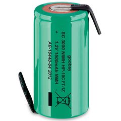 Επαναφορτιζόμενη μπαταρία Goobay 72802 1.2V 1500mAh Sub-C Ni-MH με λαμάκια