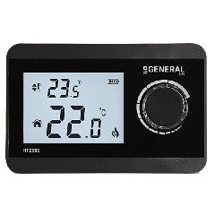 Ηλεκτρονικός θερμοστάτης θέρμανσης HT250S BLACK μεγάλης ακρίβειας με ψηφιακές ενδείξεις