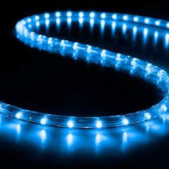 Φωτοσωλήνας led μπλε μονοκάναλος 50m με 30 led ανα μέτρο και 6 λευκά flash led ΙΡ65