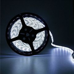 Led ταινία αδιάβροχη 5m 7,2W 12VDC ψυχρό λευκό φως IP65 εύκαμπτη & αυτοκόλλητη