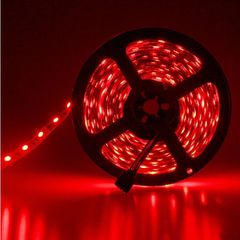 Led ταινία αδιάβροχη 5m 7,2W 12VDC κόκκινο φως IP65 εύκαμπτη & αυτοκόλλητη
